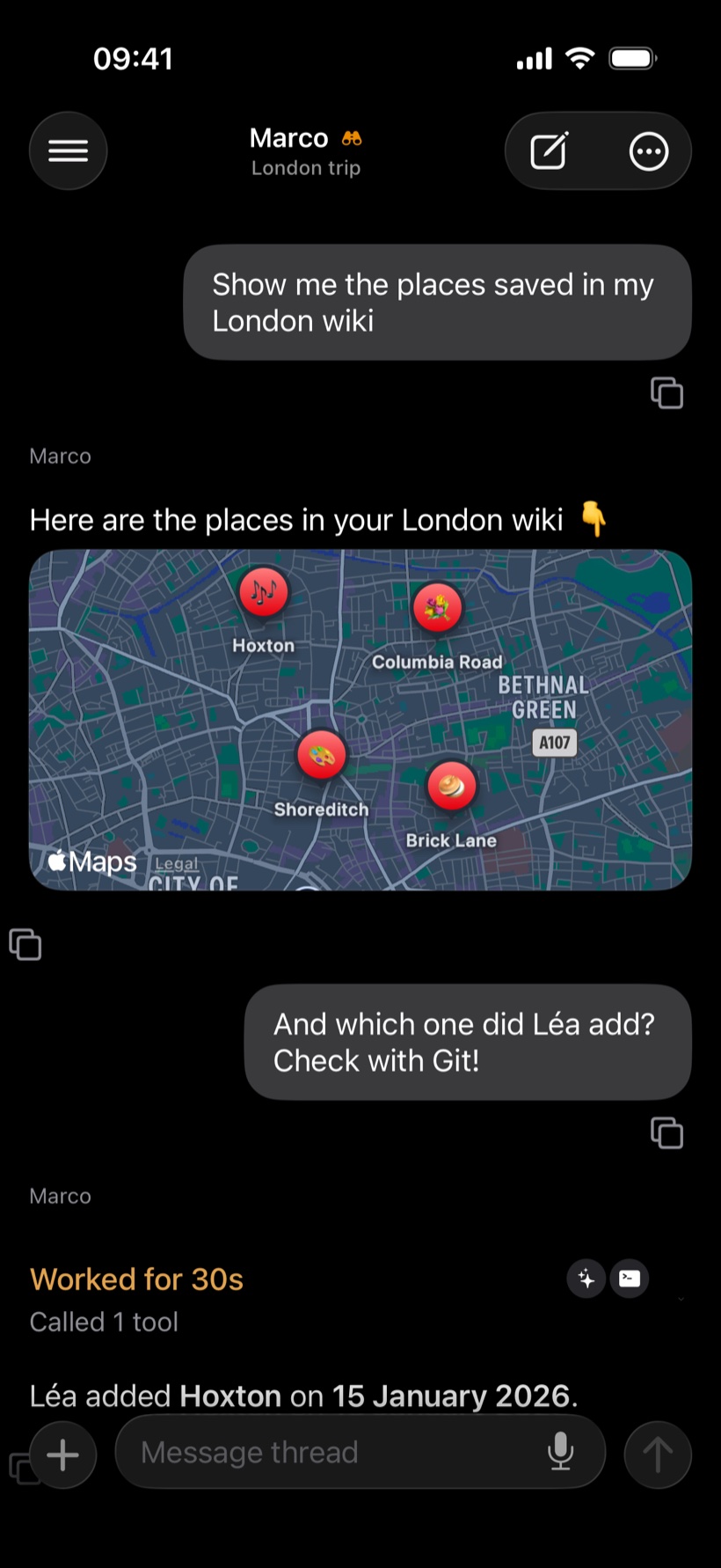 The Bilembi app analyzing Paris open bike data: donut chart, interactive map and a chart of the cycle network's growth
