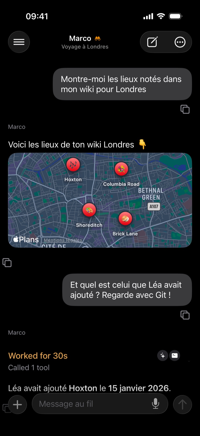 L'app Bilembi analysant l'open data des vélos de Paris : graphe en donut, carte interactive et graphe d'évolution du réseau cyclable